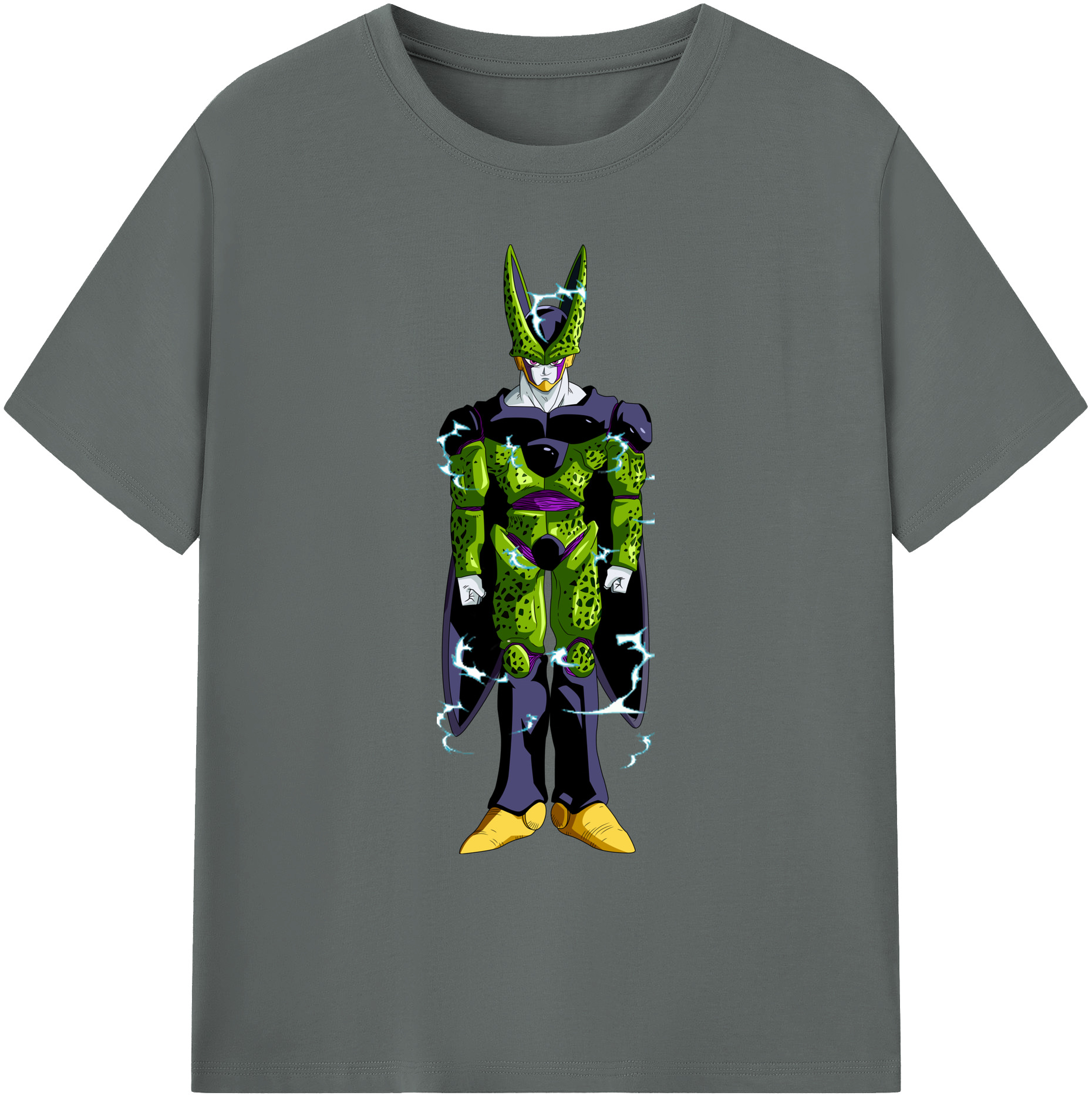 （画像用） ドラゴンボール セル DRAGON BALL Cell 綿100％ メンズ半袖Tシャツ｜肌触りやわらか＆通気性